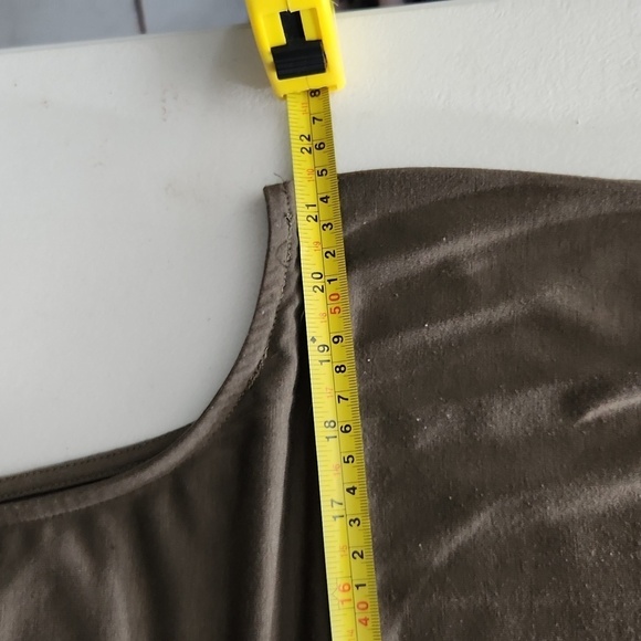 Torrid Womens Dress Tunic Torrid Size 2 Olive Green Maxi Slit Sides Tank Top - Picture 9 of 9